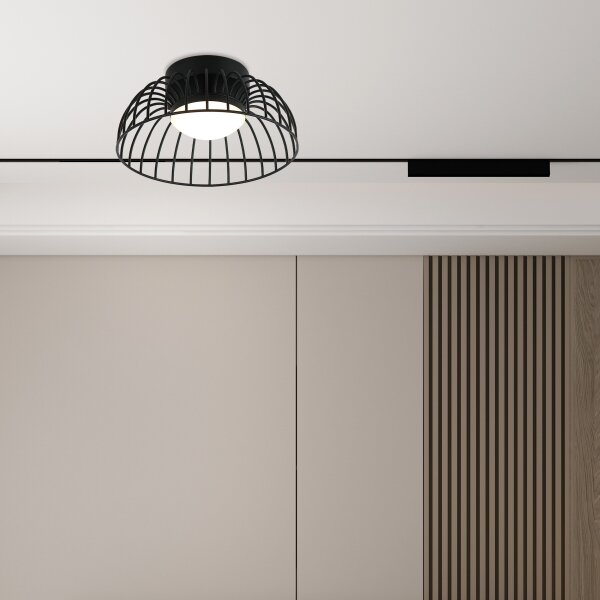 LED stropné svietidlo BETSY LED/12W/230V pr. 25 cm čierne