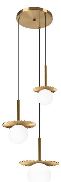 Luster na lanku CHITA 3xG9/5W/230V zlatý