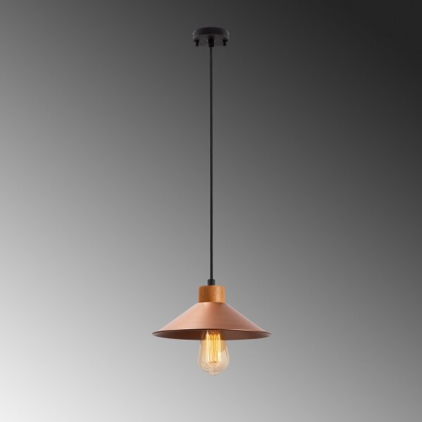 Luster na lanku MANAVGAT 1xE27/40W/230V medený/hnedý