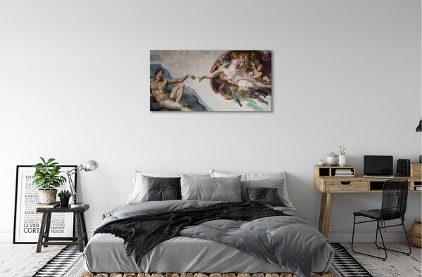 Obraz canvas Stvorenie Adama - Michelangelo 100x50 cm