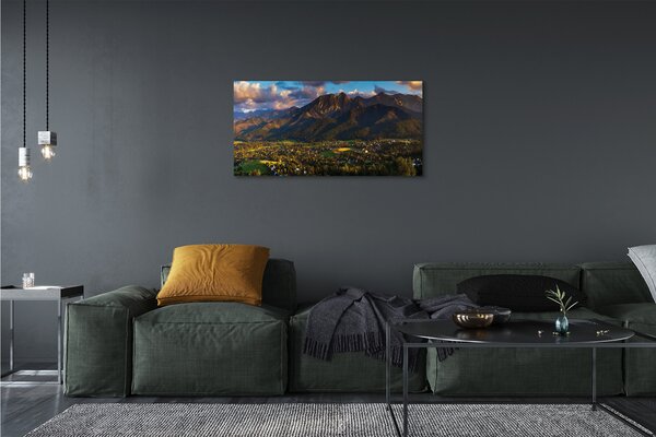 Obraz canvas horské slnko 100x50 cm