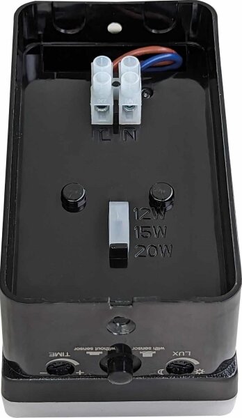 LED vonkajšie nástenné svietidlo so snímačom pohybu a súmraku, 20 W, 230 V, IP65