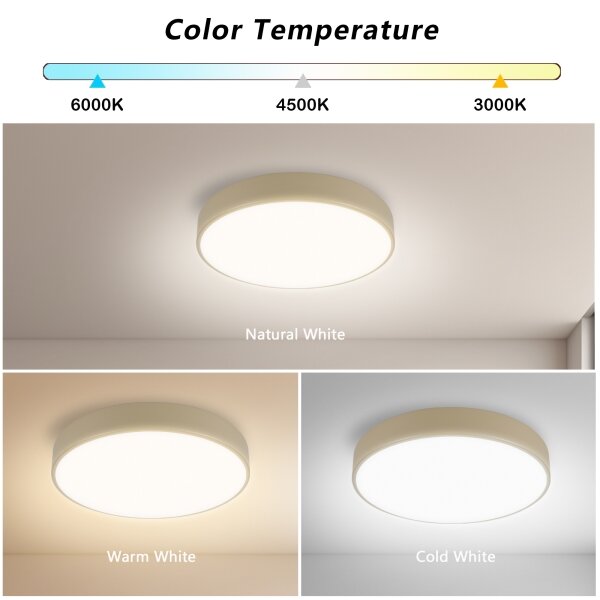 Brilagi - LED stropné svietidlo POOL LED/36W/230V 3000/4000/6000K priemer 30 cm béžové