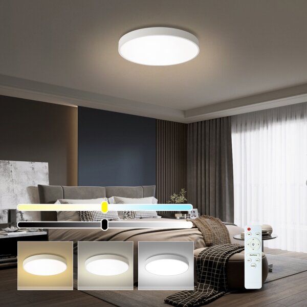 Brilagi - LED stmievateľné svietidlo POOL LED/60W/230V 3000-6000K priemer 60 cm biela + diaľkové ovládanie