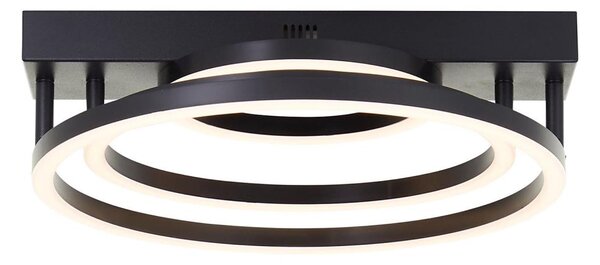 Brilliant - LED stmievateľné stropné svietidlo PEDLEY LED/36W/230V čierna