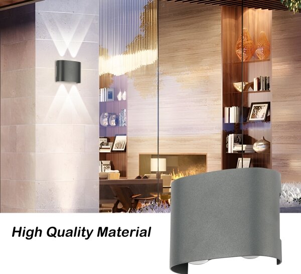 Brilagi - LED vonkajšie nástenné svietidlo FLAREBOX LED/4W/230V antracit IP65