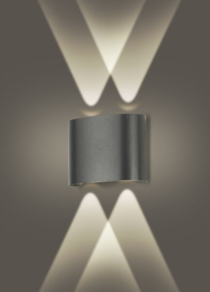 Brilagi - LED vonkajšie nástenné svietidlo FLAREBOX LED/4W/230V antracit IP65
