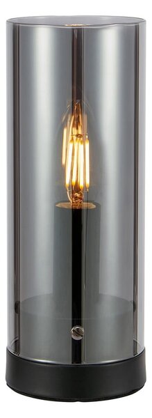 Čierna stolová lampa so skleneným tienidlom (výška 23 cm) Post – Markslöjd