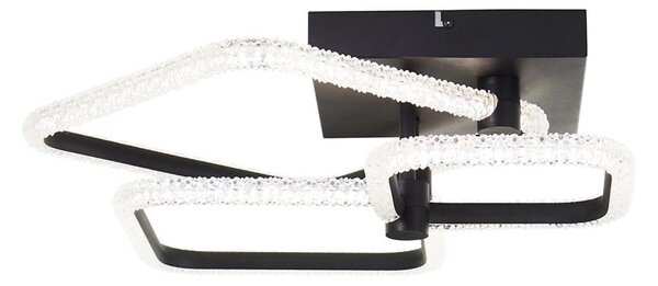 Brilliant - stmievateľné LED stropné svietidlo AYDIN LED/34W/230V čierna + s diaľkovým ovládaním