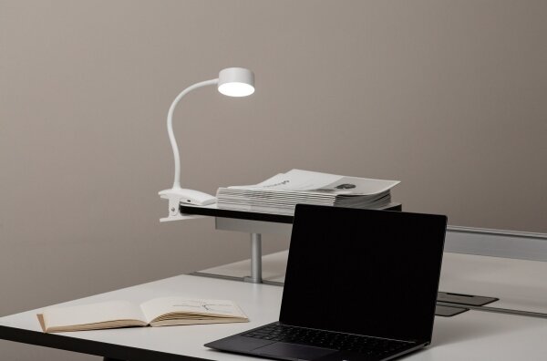 Top Light-LED stmievateľná dotyková stolová lampa s klipom BELLA LED/4,8W/5V 3000-6500K biela