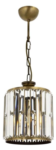 Luster na reťazi CRYSTALLINE 1xE27/6W/230V bronzový