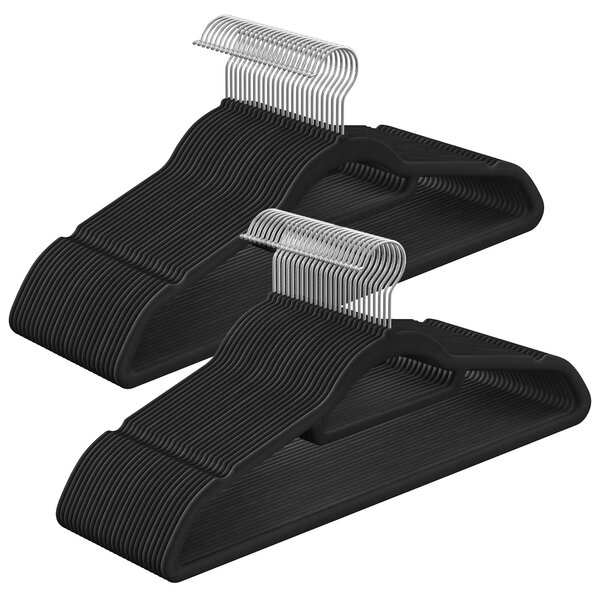 SONGMICS Ramienka na šaty čierne 43 cm 50 ks