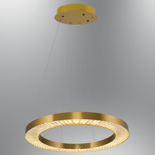 LED Luster na lanku JESI LED/85W/230V 3000K pr. 80 cm bronzový