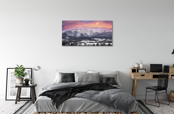 Obraz canvas horské zimné 100x50 cm