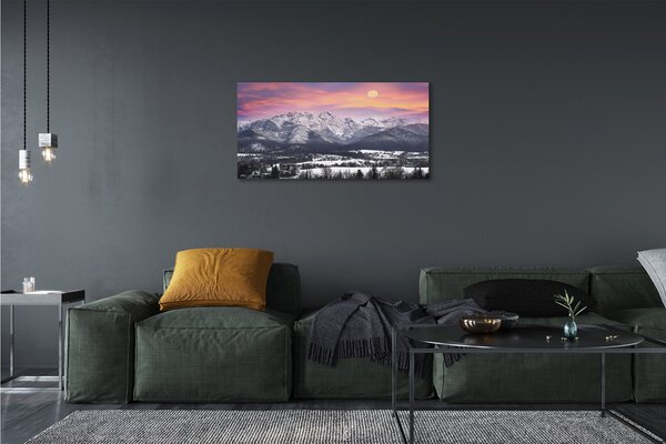 Obraz canvas horské zimné 100x50 cm