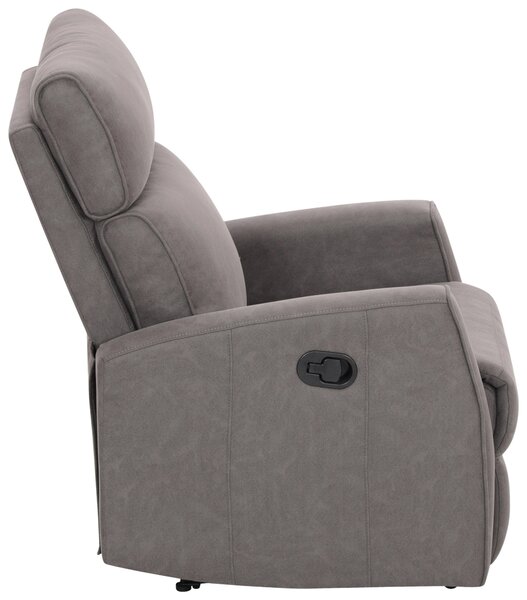 RELAXAČNÉ KRESLO, kov, textil, sivá Xora - Kreslá