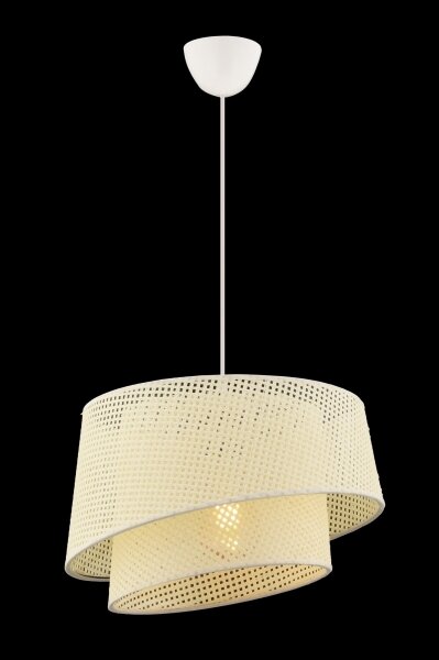 Závesný luster na lanku BARETTE 1xE27/60W/230V krémový