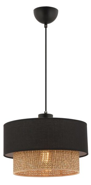 Luster na lanku ECHO 1xE27/60W/230V čierna/hnedá