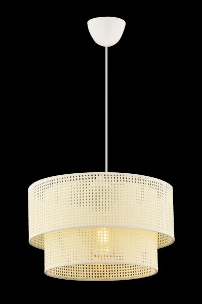 Závesné svietidlo ECHO na lane 1xE27/60W/230V krémové