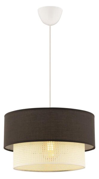 Luster na lanku ECHO 1xE27/60W/230V hnedá/krémová
