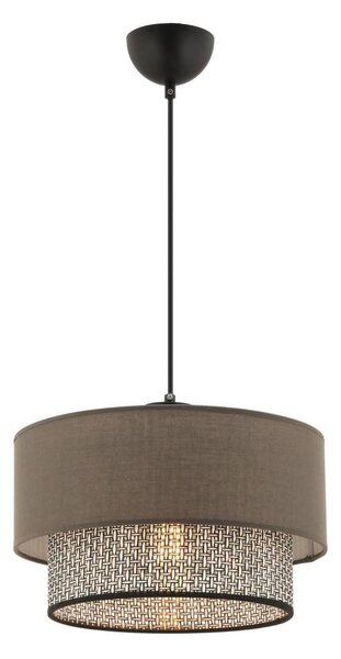 Závesný luster na lanku ECHO 1xE27/60W/230V hnedý/sivý