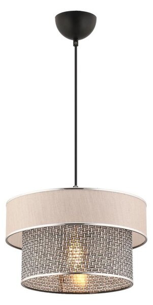 Luster ERO na lane 1xE27/60W/230V krémová/šedá