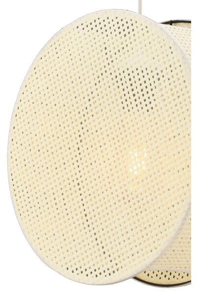 Závesný luster na lanku BIG DRUM 1xE27/60W/230V krémový