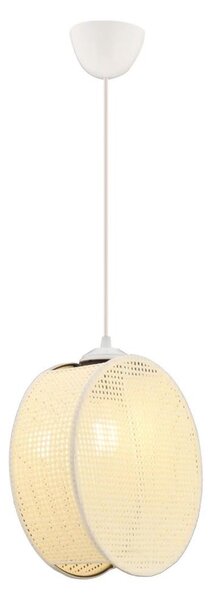 Luster na lanku DRUM 1xE27/60W/230V krémový