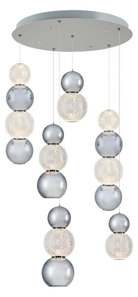 LED luster na lanku CREMONA LED/34W/230V 3000K matný chróm