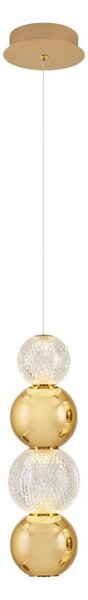 LED luster na lanku CREMONA LED/7W/230V 3000K zlatý
