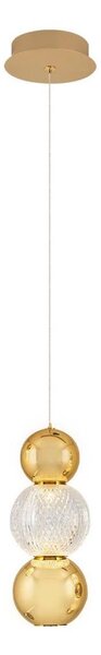 LED luster na lanku CREMONA LED/5W/230V 3000K zlatý