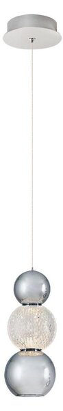 Závesný LED luster na lanku CREMONA LED/5W/230V 3000K matný chróm