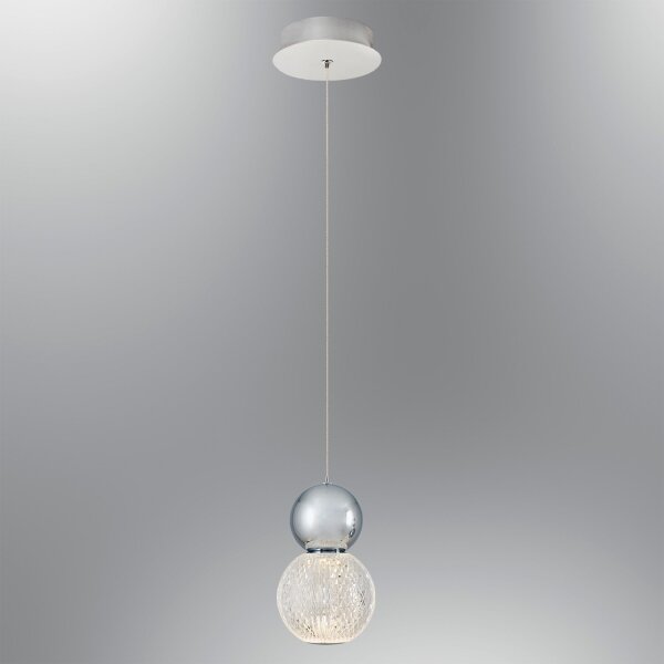 LED luster na lanku CREMONA LED/5W/230V 3000K matný chróm