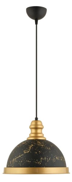 Závesný luster na lanku MONZA 1xE27/40W/230V pr. 29 cm čierna/bronzová