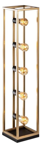 Stojacia lampa KAFES 5xE27/40W/230V zlatá