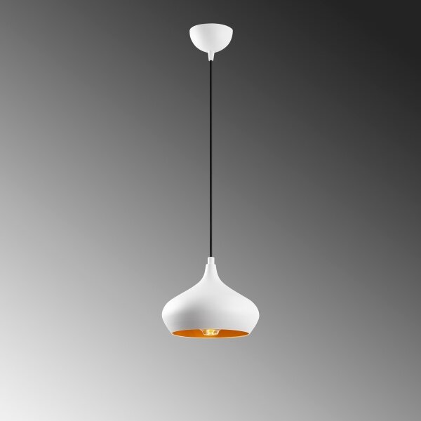 Luster na lanku DODO 1xE27/40W/230V biela