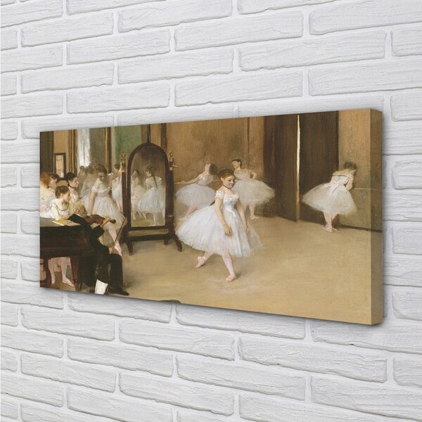 Obraz canvas Tanečná lekcia - Edgar Degas 100x50 cm