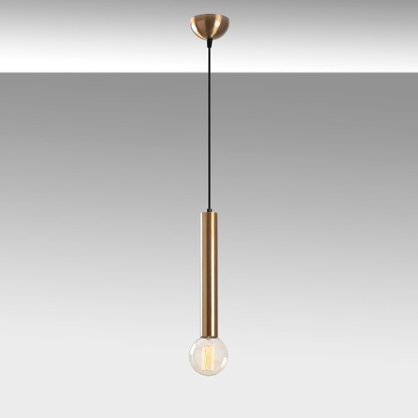Závesný luster na lanku TEMPO 1xE27/40W/230V zlatý