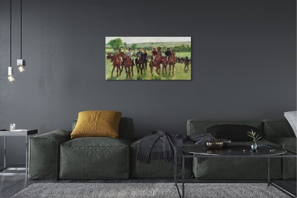 Obraz canvas Jazdci - Edgar Degas 100x50 cm