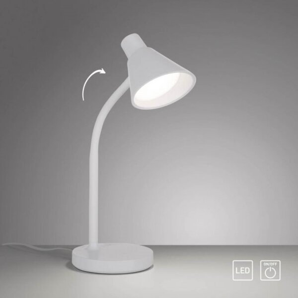 JUST LIGHT. 11248-16 - LED flexibilná stolová lampa PIXIE LED/4,5W/230V biela