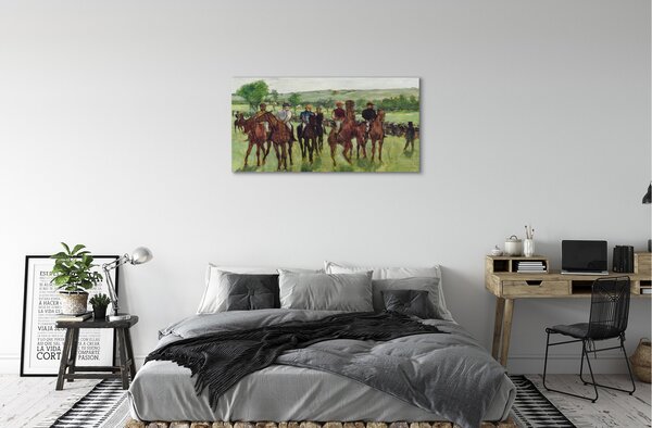 Obraz canvas Jazdci - Edgar Degas 100x50 cm