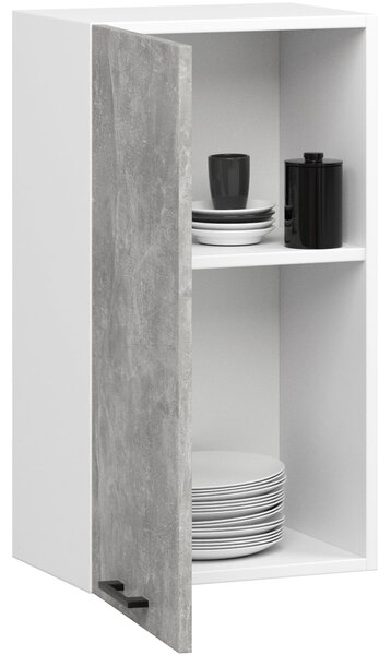 Ak furniture Závesná kuchynská skrinka OLIVIE 40x72 cm matná biela/betón