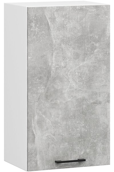 Ak furniture Závesná kuchynská skrinka OLIVIE 40x72 cm matná biela/betón