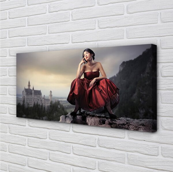Obraz canvas Žena dress up 100x50 cm