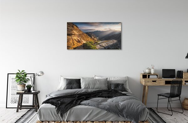 Obraz canvas Mountain Sunrise 100x50 cm