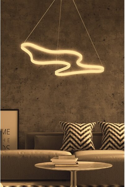 LED luster na lanku ARTISAN LED/36W/230V 4000K biely