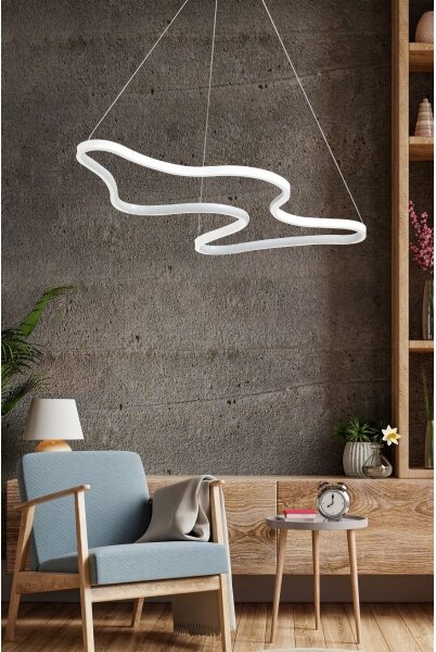 LED luster na lanku ARTISAN LED/36W/230V 4000K biely