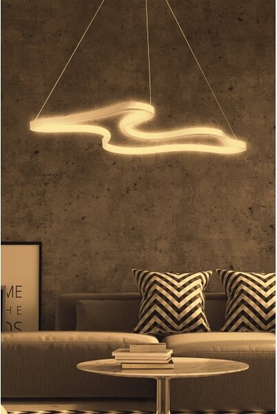 LED luster na lanku ARTISAN LED/36W/230V 4000K biely
