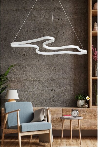 LED luster na lanku ARTISAN LED/36W/230V 4000K biely