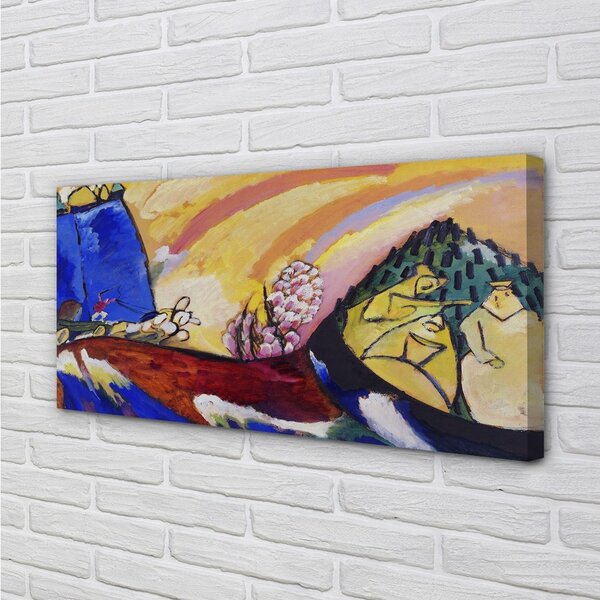 Obraz canvas Painting with Troika - Wassily Kandinsky 100x50 cm